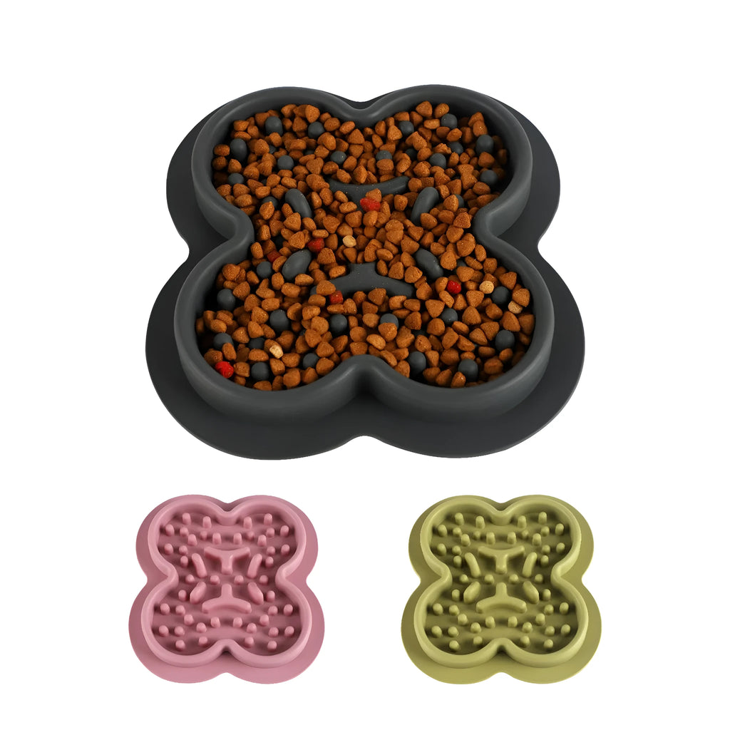 Silicone pet licking pad slow feeder mat for cats and dogs in various colours