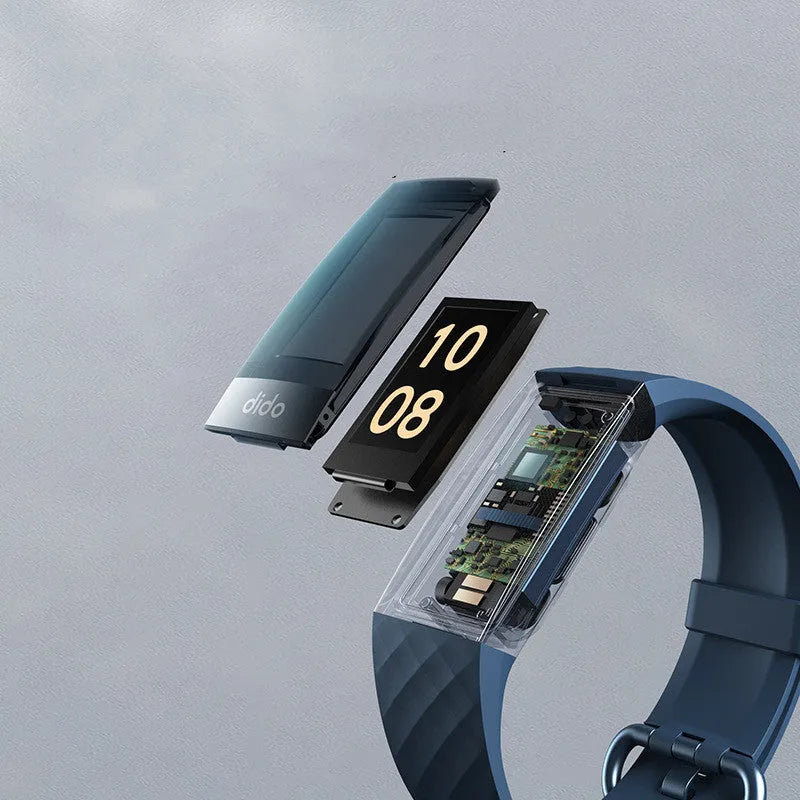 Y6 Black smart bracelet with a 1.1 inch screen for blood pressure, ECG and heart rate monitoring