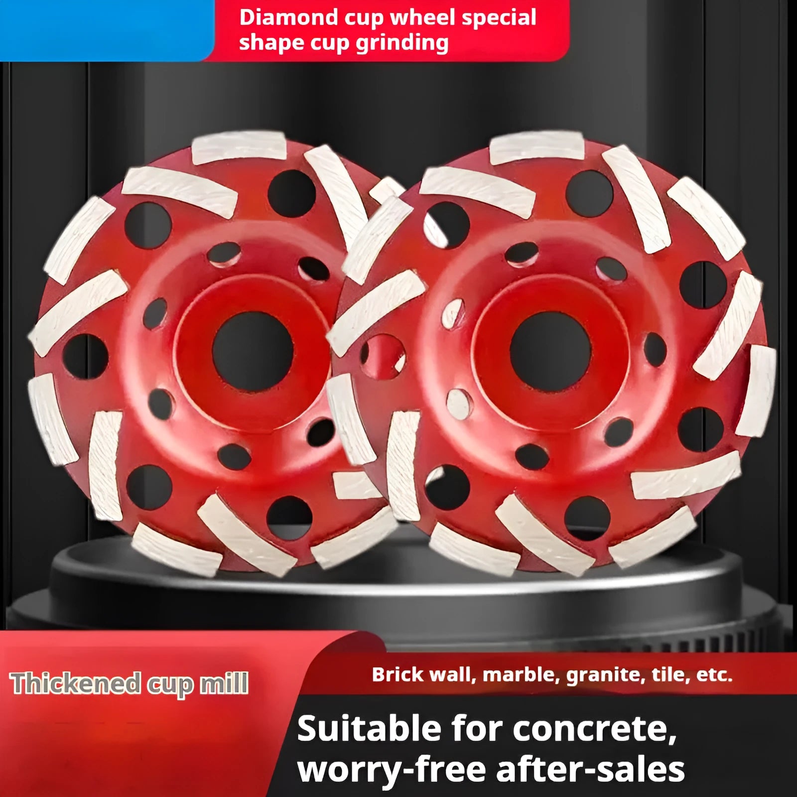 Diamond bowl grinding plate 5-inch 125mm for concrete marble granite stone