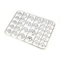 30-piece set of ABS plastic motorcycle screw caps in eight different colours
