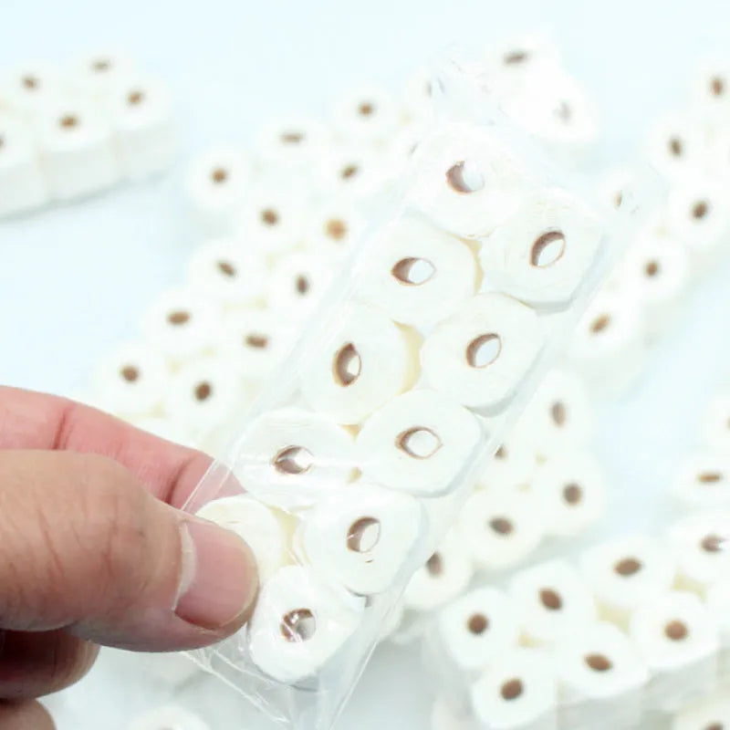 Simulated tissue roll paper model for children's role play with 30x15x80mm dimensions