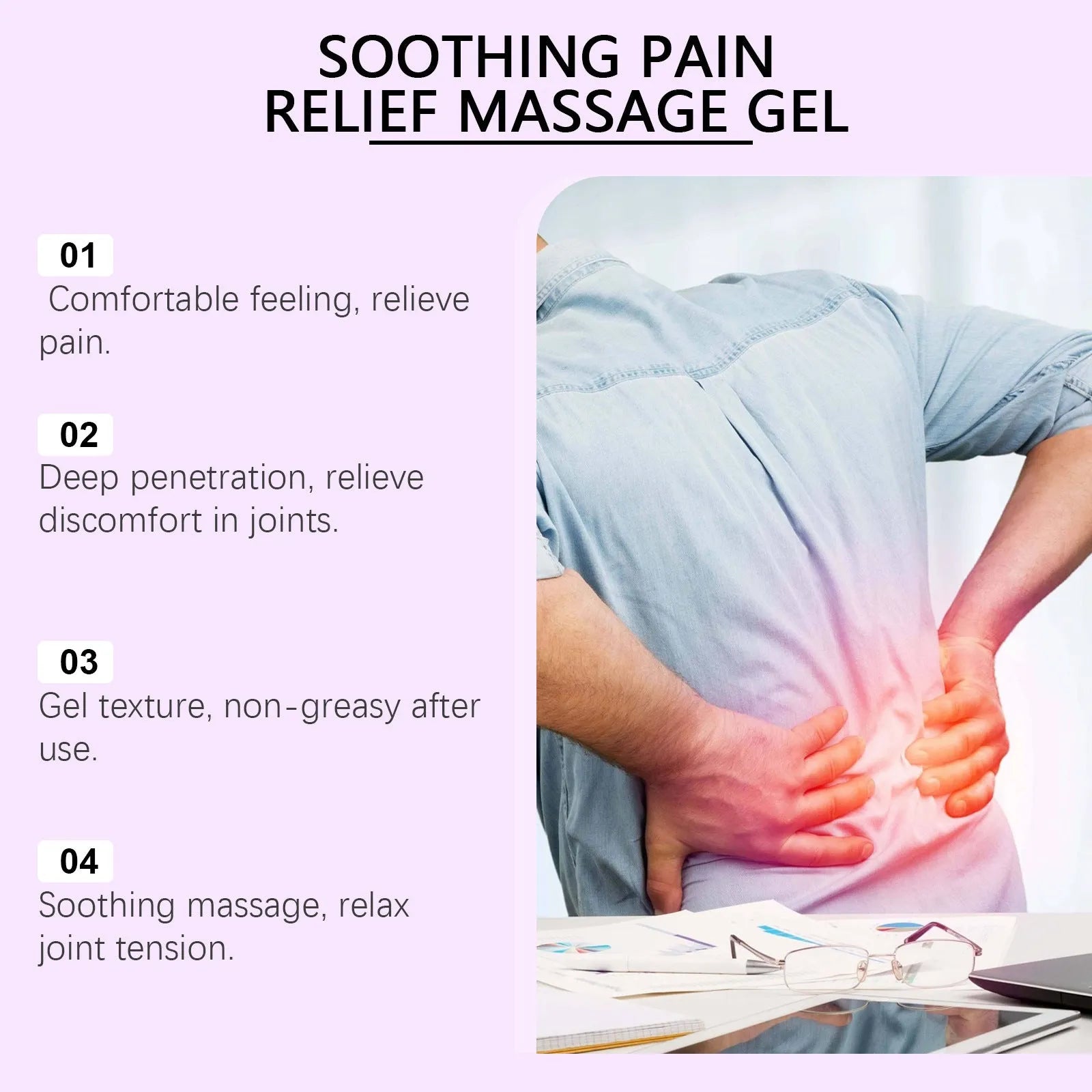 100g tube of Body Massage Gel for daily joint, knee and elbow care.