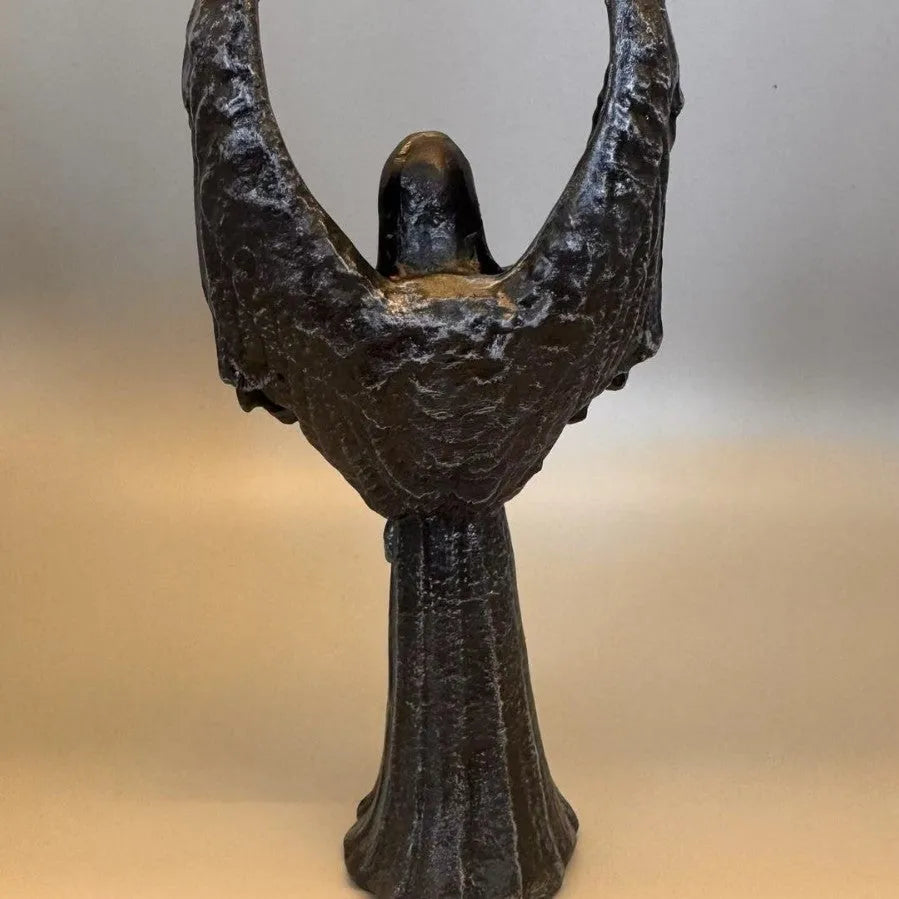 Dark Angel resin statue ornament figurine with gothic theme on display