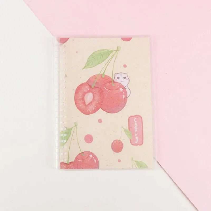 Hard cover loose leaf notebook with 20-hole binder binding, coated paper inner, animal pattern design in A5 or B5 size