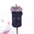 Solid colour autumn winter pet clothing from New Pet Feet in black on an animal