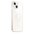 Transparent magnetic back cover phone case for iPhone models showing clear design and MagSafe compatibility