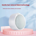 2-in-1 nano glass epilator and dead skin remover foot grinder device in plastic construction