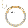 316 stainless steel seamless nose ring showing colour options including black, gold and rose gold finishes