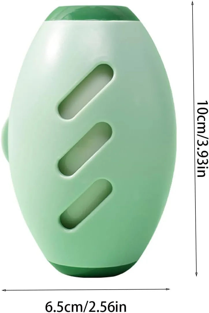 Green washable gel lint roller ball for pet hair removal on fabric