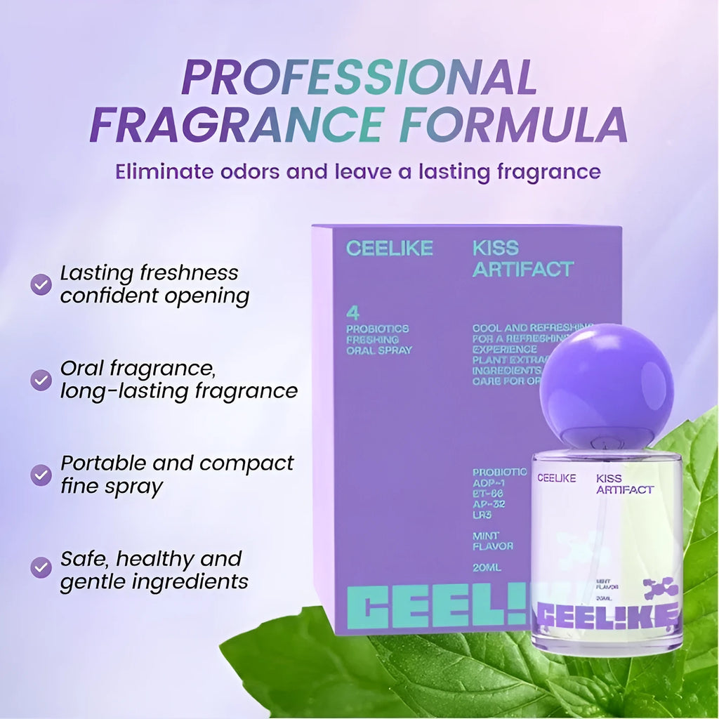 20ml probiotic oral care spray bottle with refillable design for portable breath freshness