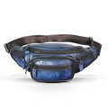 Brown leather shoulder messenger bag with single strap showing interior polyester cotton lining