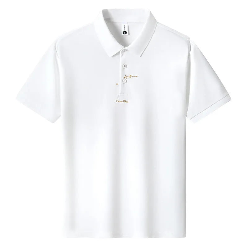 Men's cotton loose fit t-shirt with letter pattern in khaki colour showing short sleeves and casual design
