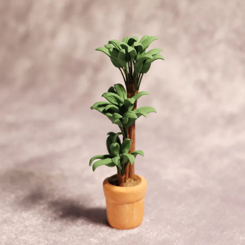 Simulation green plant coin bank money tree in whole tree colour made from 3D-printed PLA