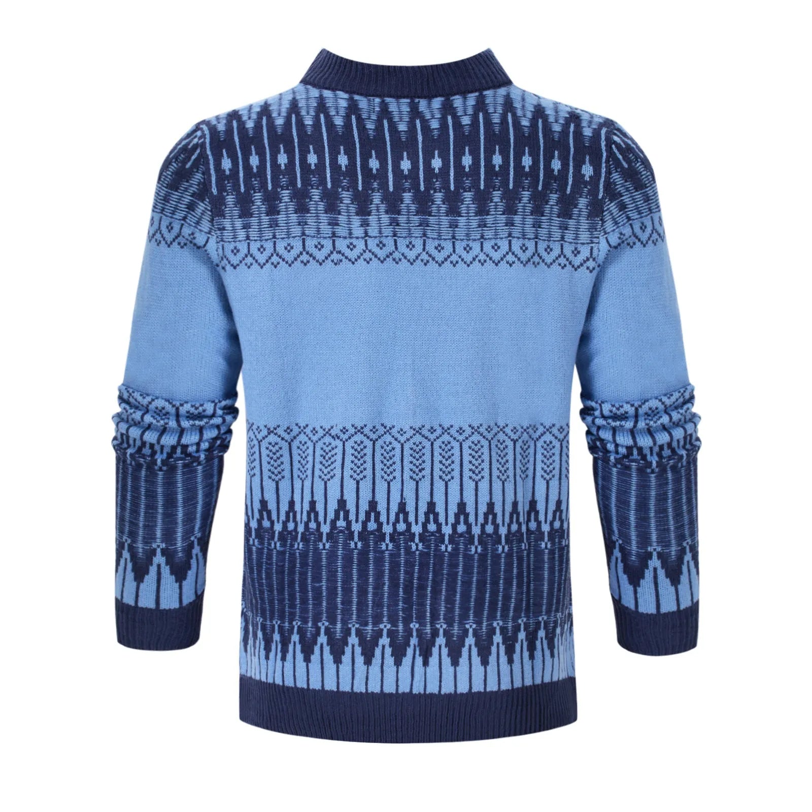 Men's long-sleeved knitted pullover sweater for autumn and winter in multiple sizes and styles.
