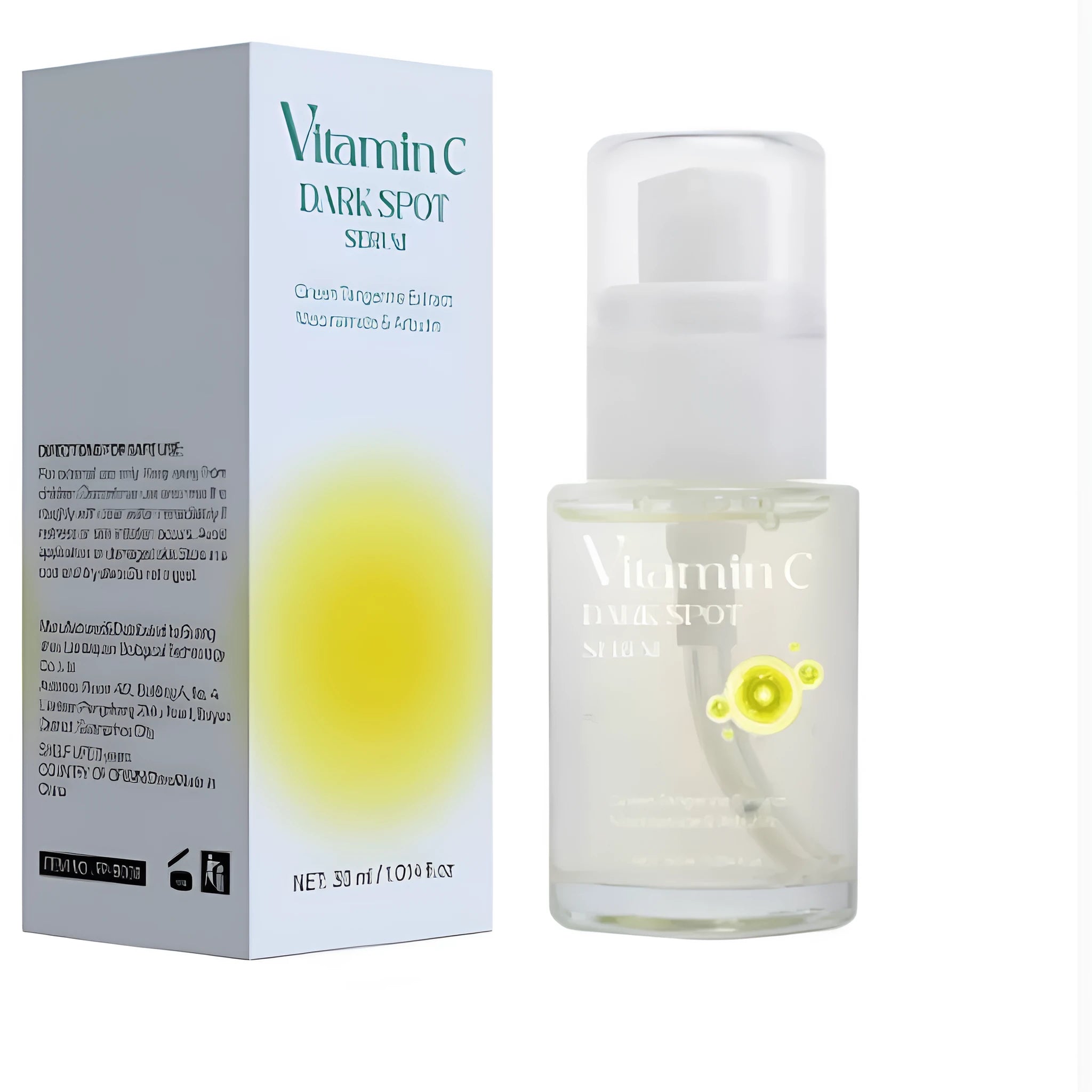 Vitamin C spot removal facial essence serum in 30ml dropper bottle