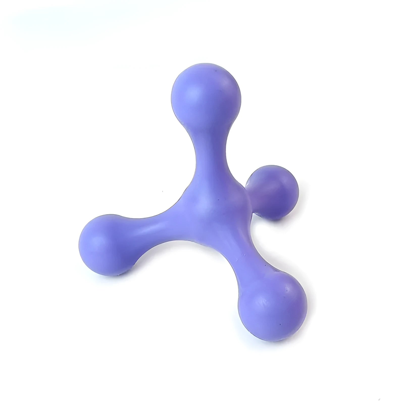 9.5cm beef-flavoured silicone chew toy for small dogs in blue, green, purple, red colours