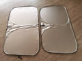 Titanium silver aluminium foil car sunshade for windscreen heat and UV protection