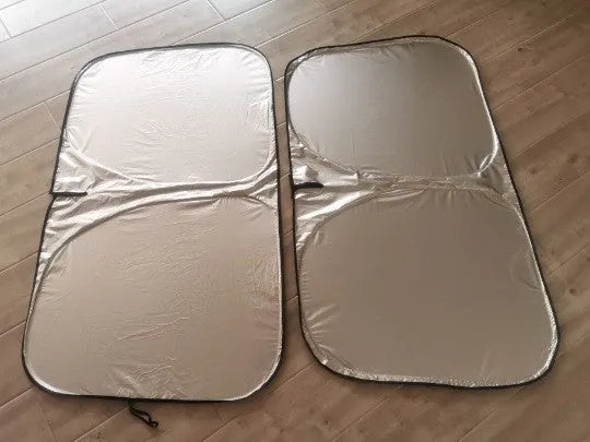 Titanium silver aluminium foil car sunshade for windscreen heat and UV protection