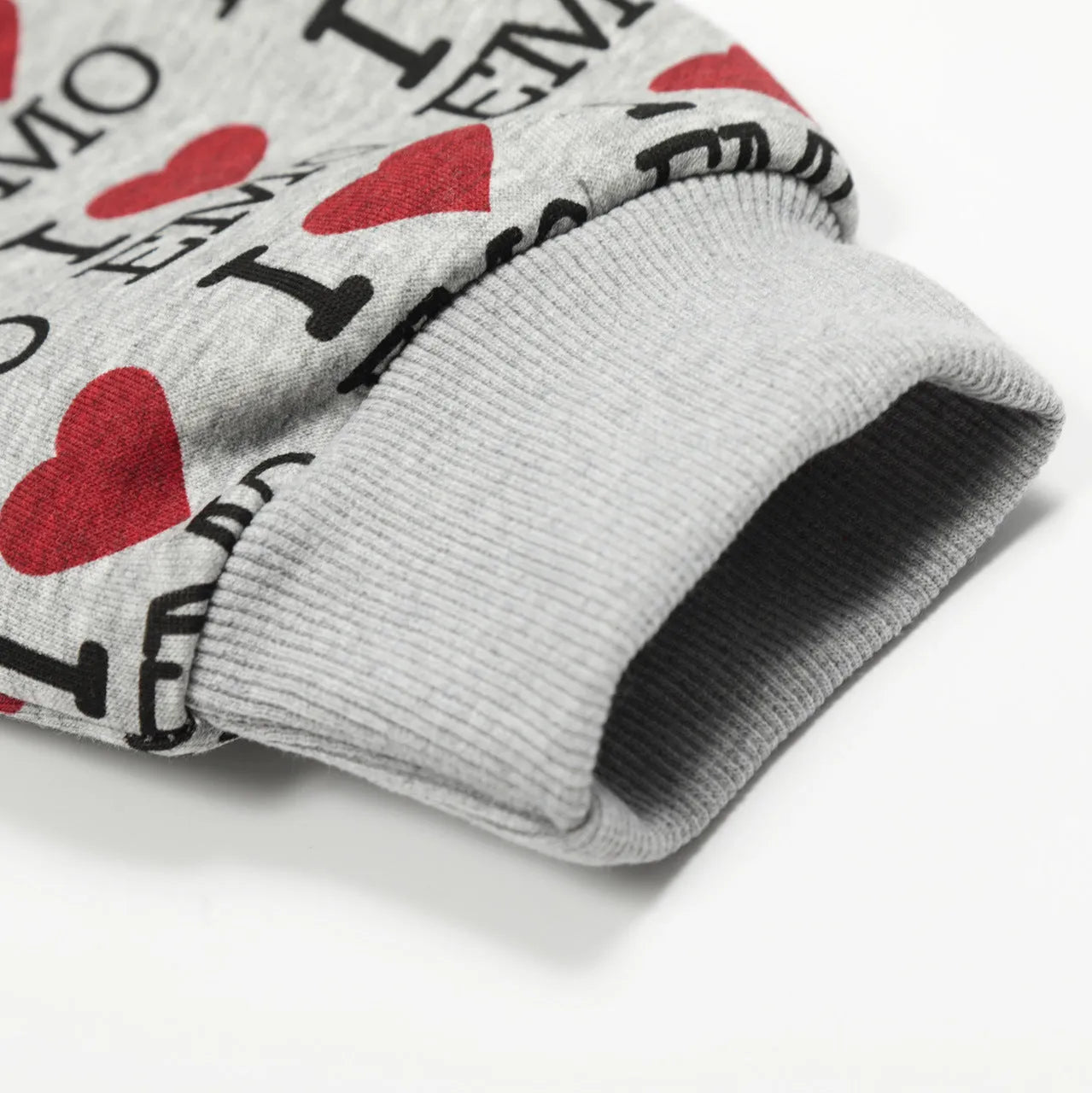 Women's melange grey cotton hooded cardigan sweater with long sleeves and a fashion pattern.