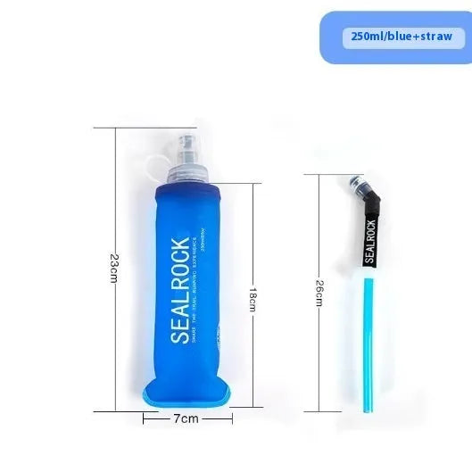 Plastic portable straw for mountain climbing and biking off-road hydration