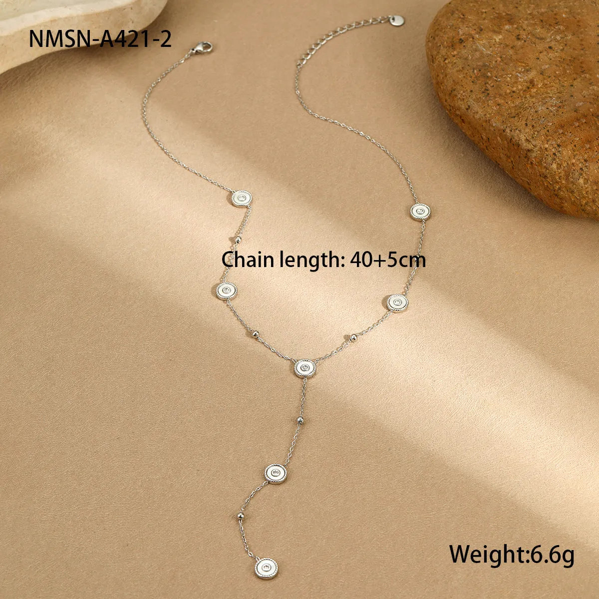 Geometric stainless steel women's bracelet with 18K gold plating, OL fashion style.