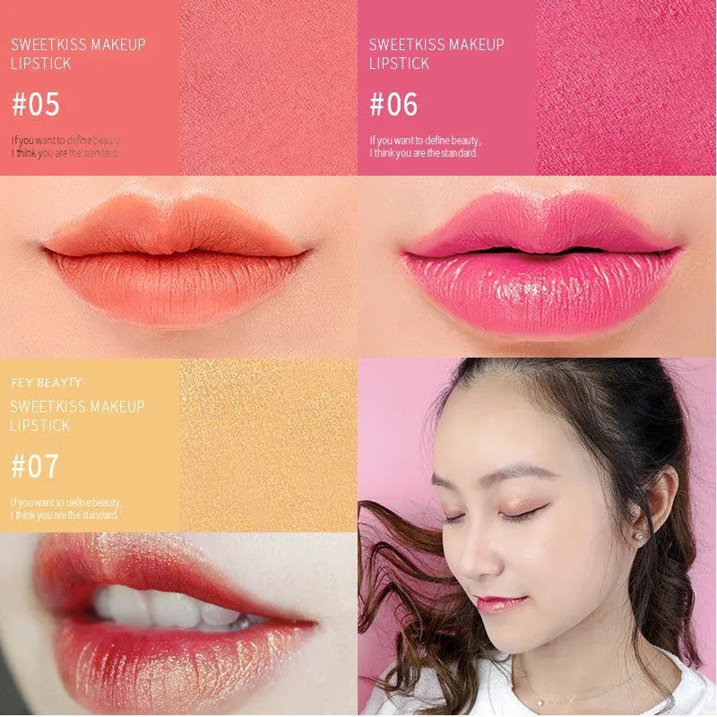 Fey Beauty Cameo Brown Nude non-stain moisturising lipstick in simple case, 3.8g