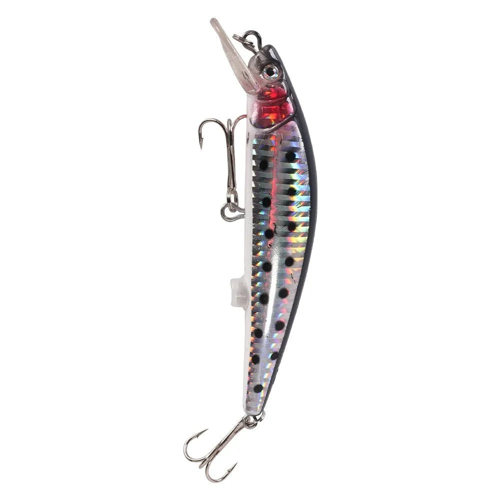 USB electric floating bait lamp with colourful LED fishing light and blister packaging