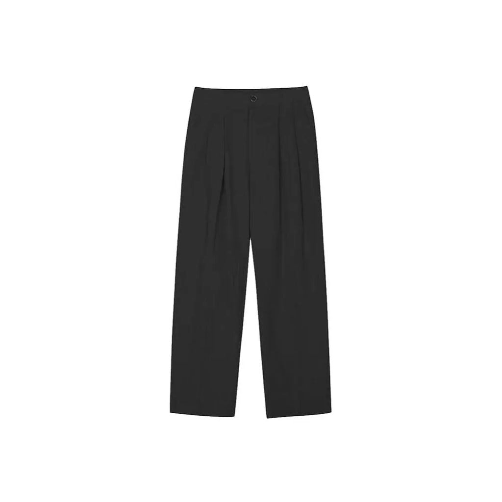 Men's cotton linen blend wide leg trousers in apricot, army green or purplish blue with micro-elastic waistband