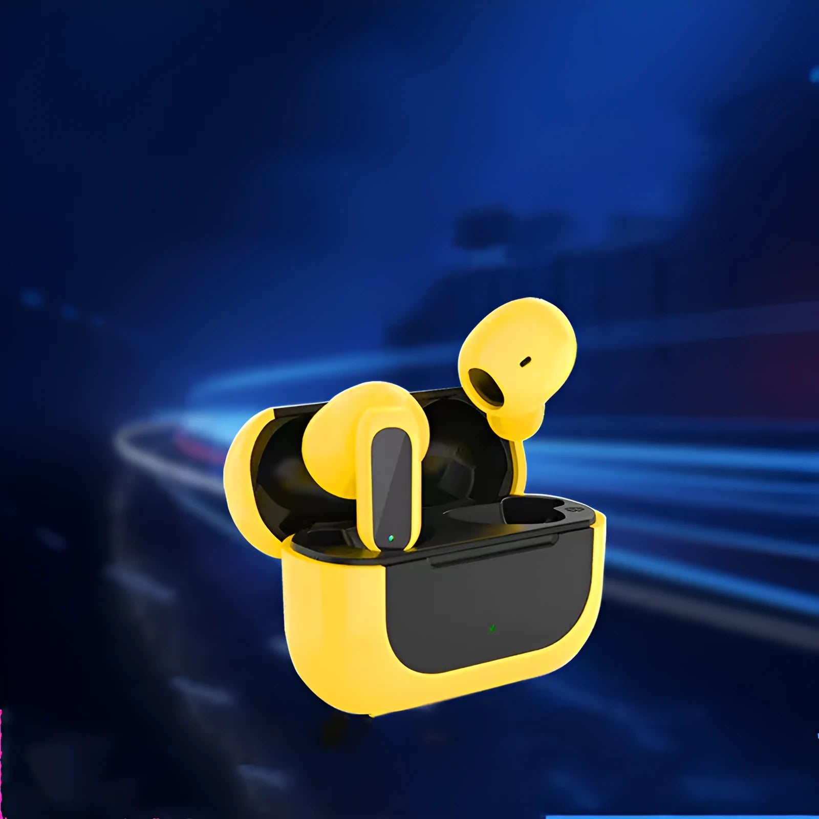 Jerry cartoon character themed wireless Bluetooth headphones in black, white, and yellow colours.