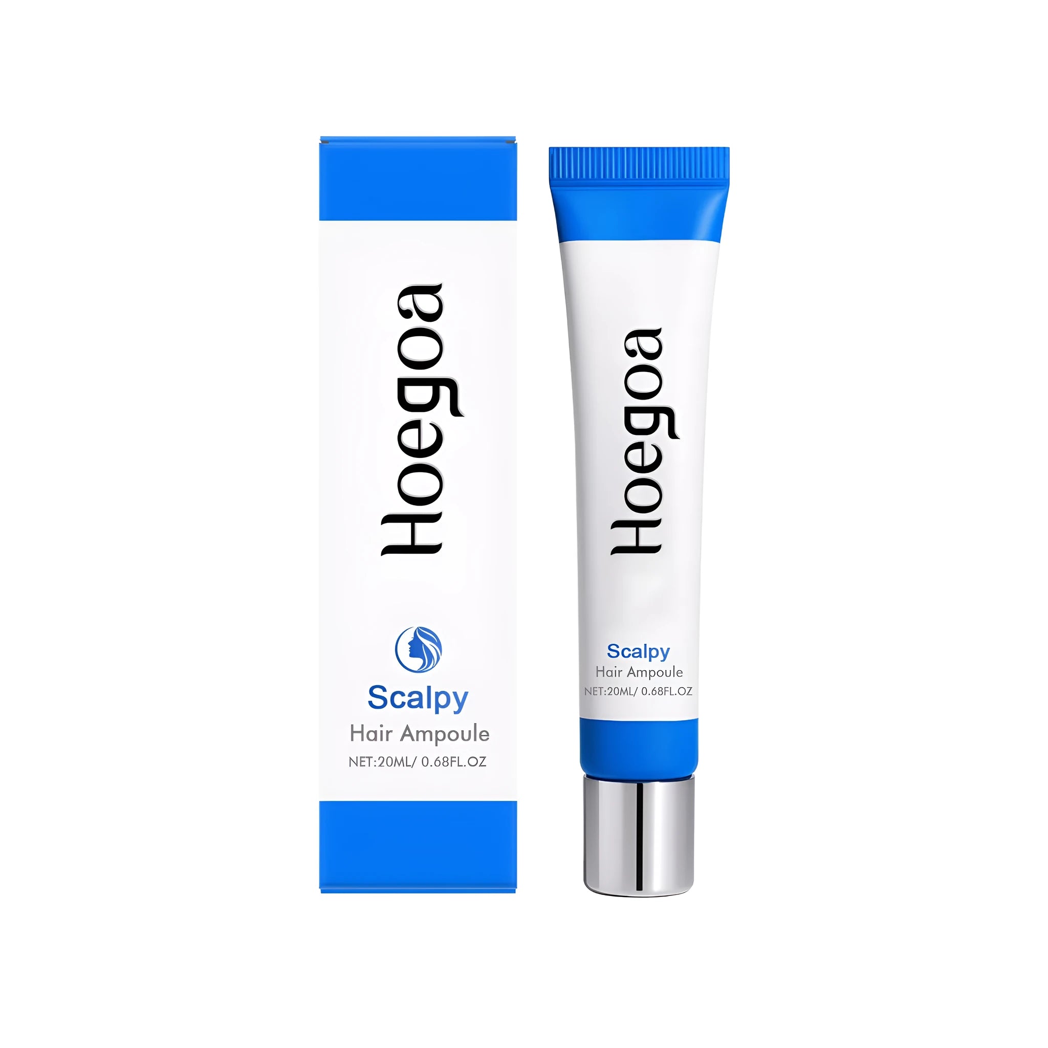 White 20ml scalp care roller bottle with red nursing ball applicator and label, containing ginger oil and salicylic acid treatment