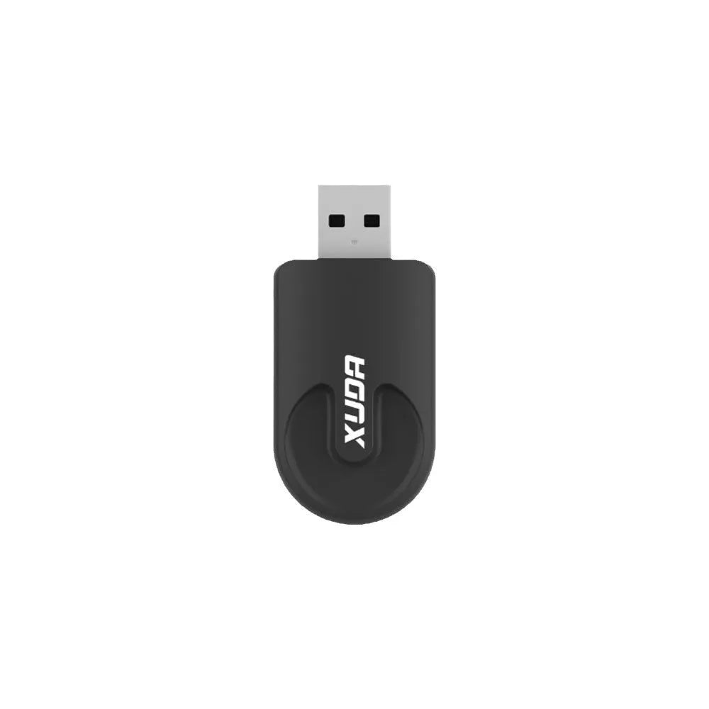 Small black USB CarPlay wireless data adapter measuring 26x55x13mm with single USB interface