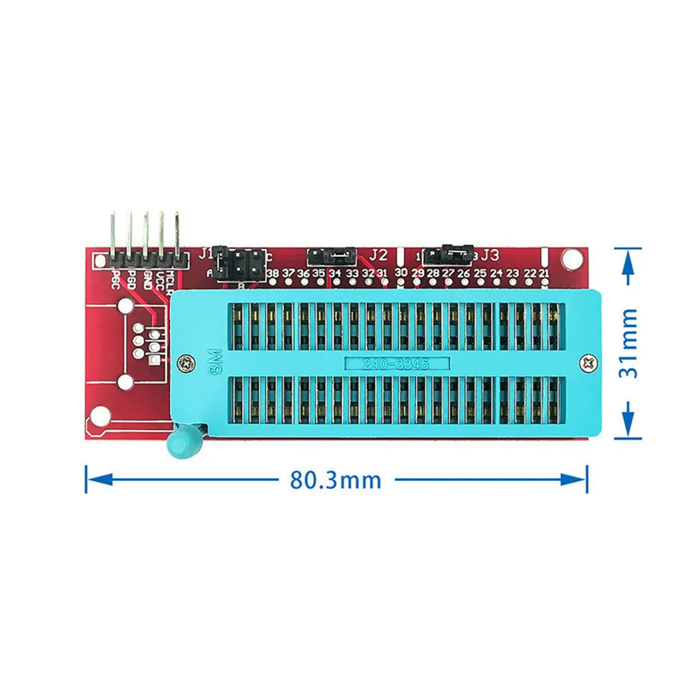 Offline simulation programmer burner unit with ICD2, KIT3, and KIT3.5 burning sockets