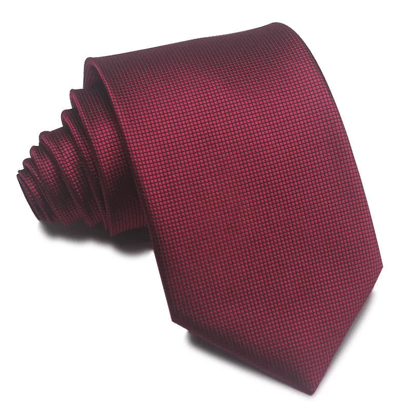 8cm wide polyester jacquard striped business tie in arrow shape for formal office wear