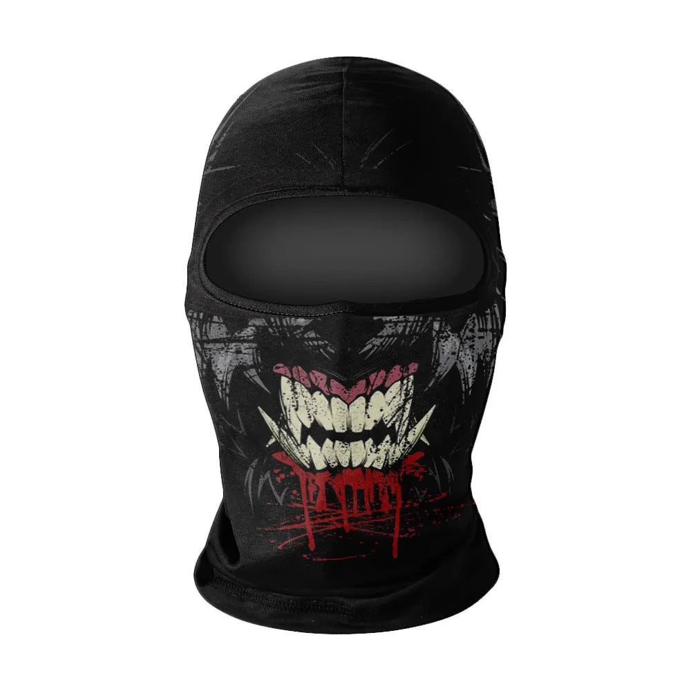 Men's summer breathable full face sun protection quick-drying ice silk polyester balaclava