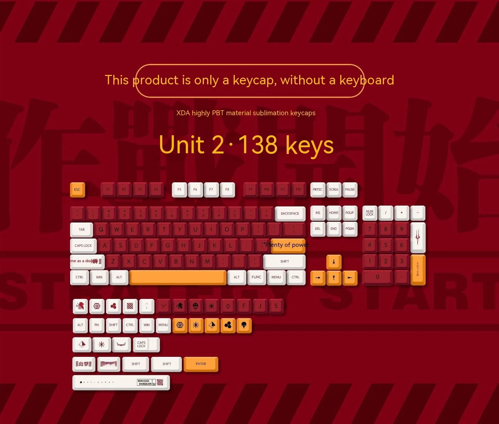 138 PBT dye-sublimated mechanical keyboard keycaps with boy and girl colour matching theme, shown with bag, box, and can packaging options.
