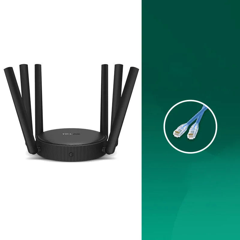 TL-WDR7661 AC1900 Gigabit wireless home router with compact black chassis.