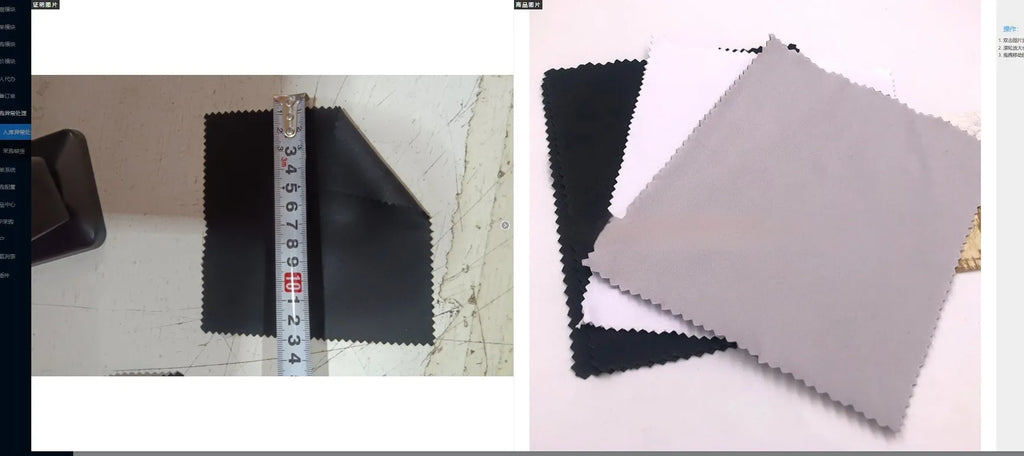 Microfibre glasses cloth 15x15cm for cleaning lenses and screens